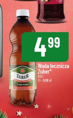 Woda lecznicza Zuber promocja w POLOmarket