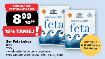 Ser Feta Lekos blok promocja w Netto