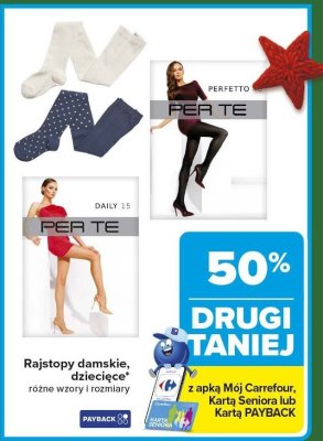 Rajstopy dziecięce, różne wzory i rozmiary promocja w Carrefour Market