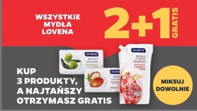 Wszystkie mydła 2+1 GRATIS promocja w Netto