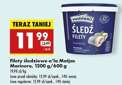 Filety 艣ledziowe a'la matjas Marinero promocja
