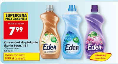 Koncentrat do płukania tkanin Eden, 1,8 l promocja w Biedronka