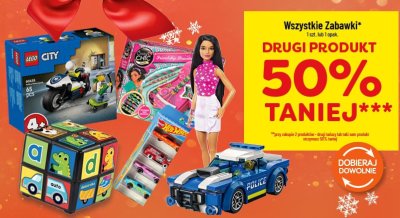 Zabawki wszystkie (LEGO, Barbie, Hot Wheels i inne) promocja w POLOmarket