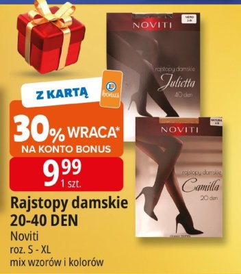 Rajstopy damskie 20-40 DEN Noviti promocja w Leclerc