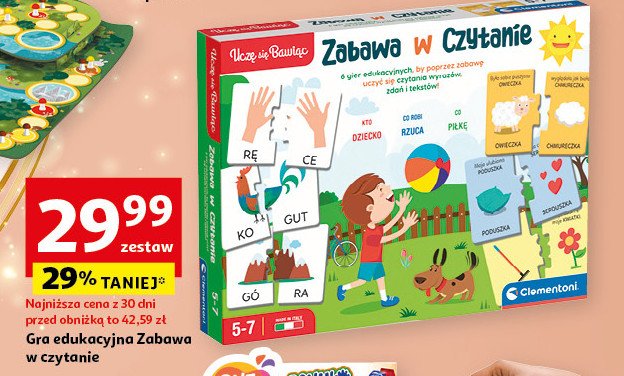 Zabawa w czytanie Clementoni promocja w Auchan