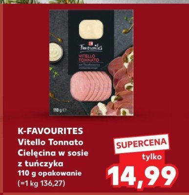 Vitello Tonnato Cielęcina w sosie z tuńczyka promocja w Kaufland