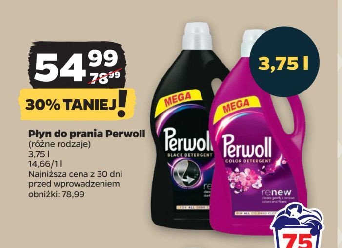 Płyn do prania blossom Perwoll renew color promocja