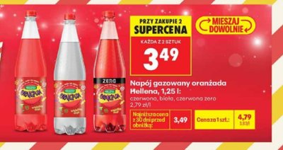 Napój gazowany Oranżada 1,25l biała promocja w Biedronka