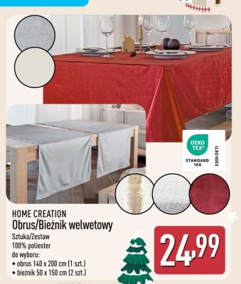 Bieżnik welwetowy promocja w Aldi