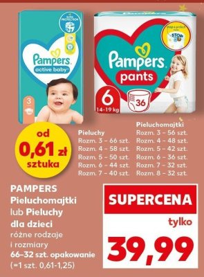 Pieluchomajtki lub pieluchy dla dzieci różne rodzaje i rozmiary  promocja w Kaufland