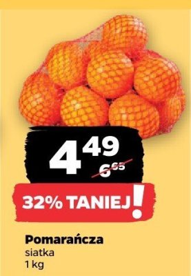 Pomarańcza siatka promocja w Netto