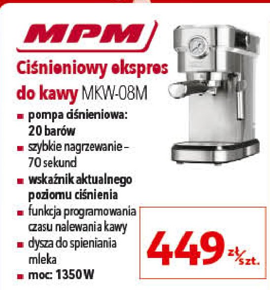 Ekspres do kawy mkw-08m Mpm product promocja