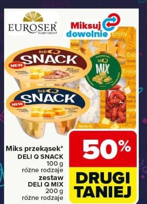 Miks przekąsek DELI Q SNACK różne rodzaje promocja w Carrefour Market