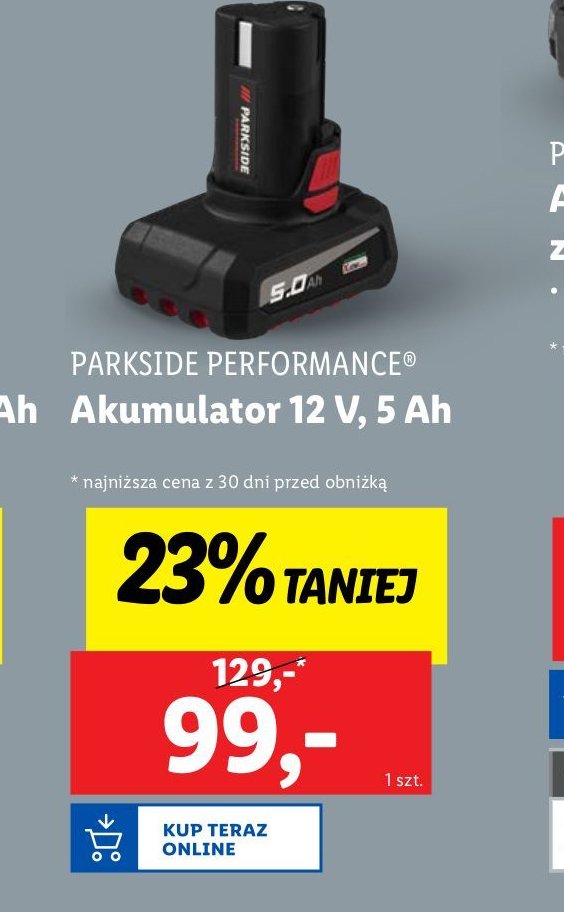 Akumulator 12 v 5ah Parkside promocja