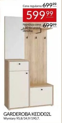 GARDEROBA KEDD02L TAMWORTH promocja w Abra Meble
