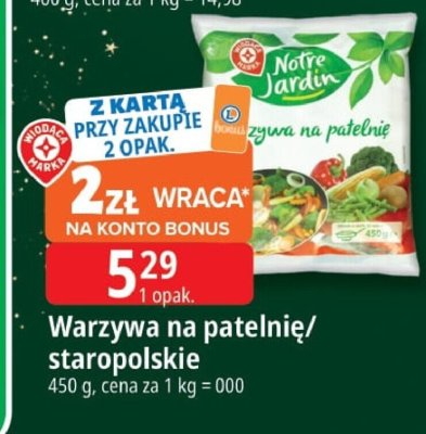 Warzywa na patelnię/staropolskie promocja w Leclerc