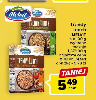Mieszanka pęczak + bulgur + soczewica zielona Melvit trendy lunch promocja