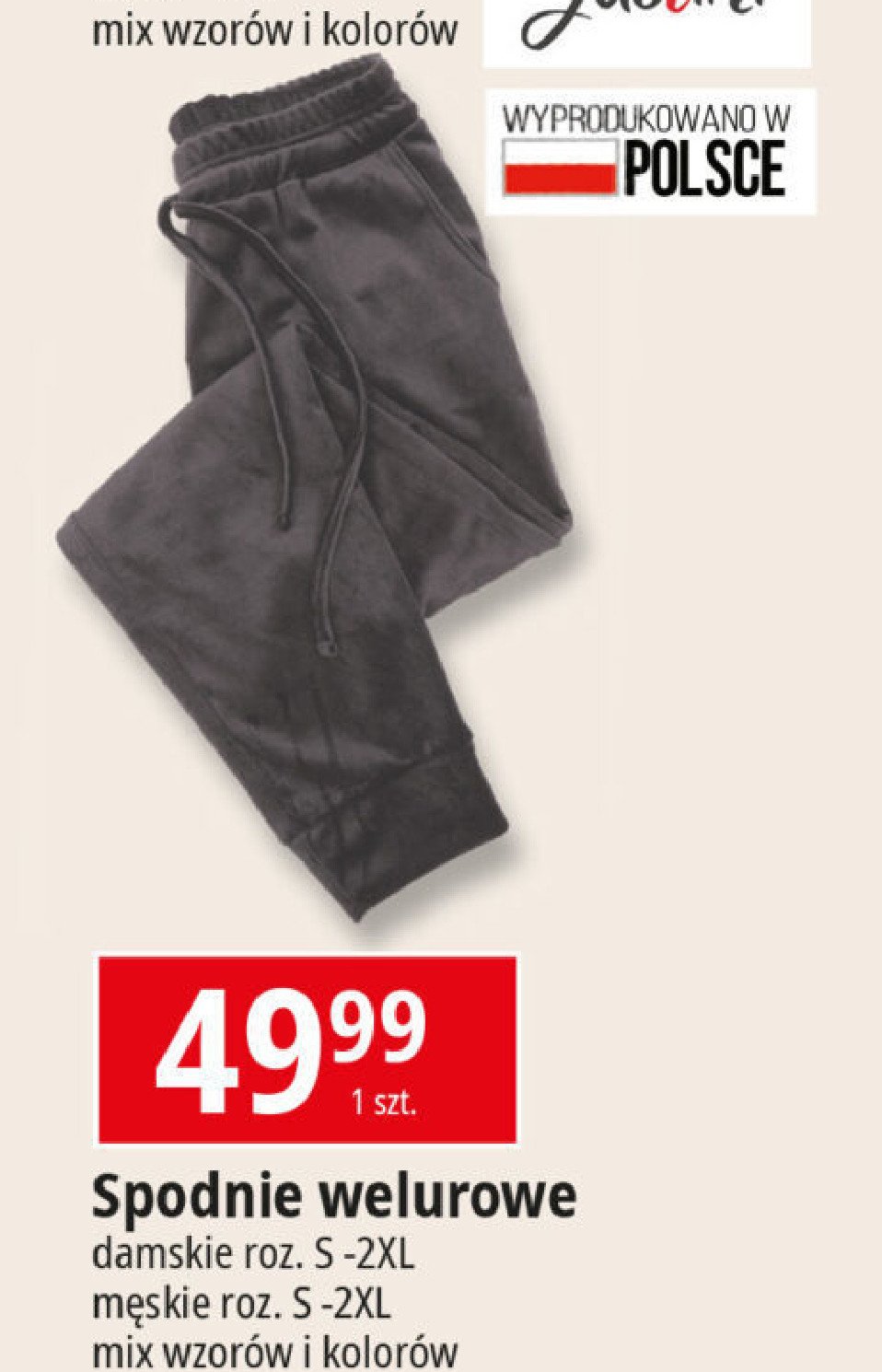 Spodnie welurowe męskie s-2xl promocja