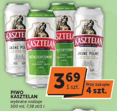 Piwo Kasztelan jasne pe艂ne promocja w Euro Sklep