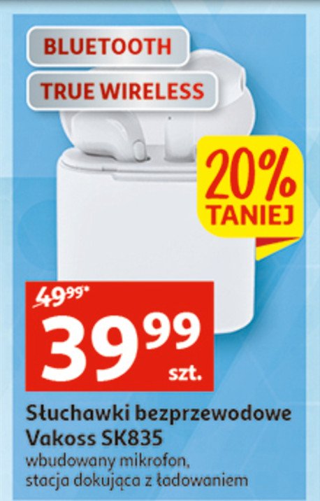 S艂uchawki tws sk-835 Vakoss promocja
