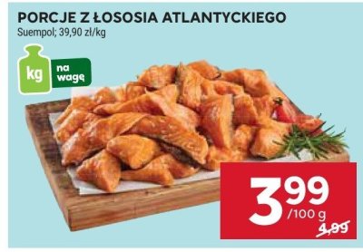 Porcje z łososia atlantyckiego promocja w Stokrotka