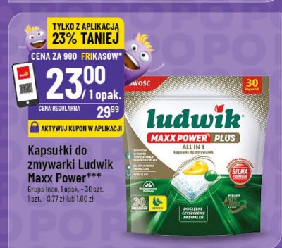 Kapsułki do zmywarki Ludwik Maxx Power Plus promocja w POLOmarket