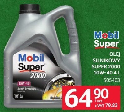 Olej silnikowy Mobil Super 2000 10W-40 promocja w Selgros