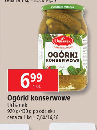 Ogórki konserwowe Urbanek promocja