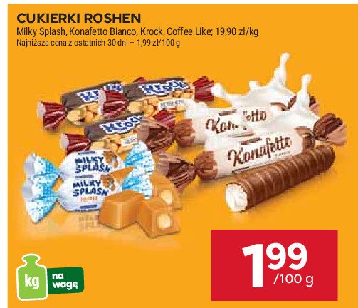 Cukierki Milky splash coffee like promocja w Stokrotka