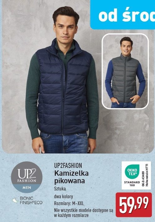 Kamizelka pikowana m-xxl Up2fashion promocja