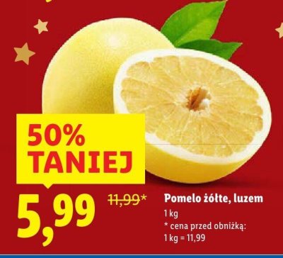 Pomelo żółte, luzem promocja w Lidl