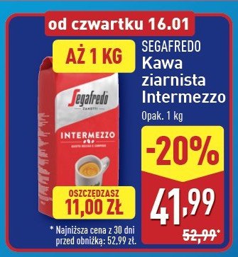 Kawa Segafredo intermezzo promocja w Aldi