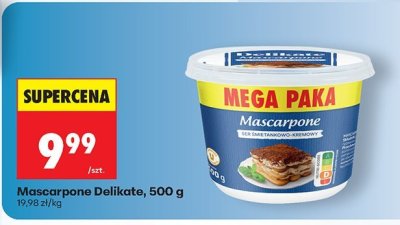 Ser mascarpone 500 g promocja w Biedronka