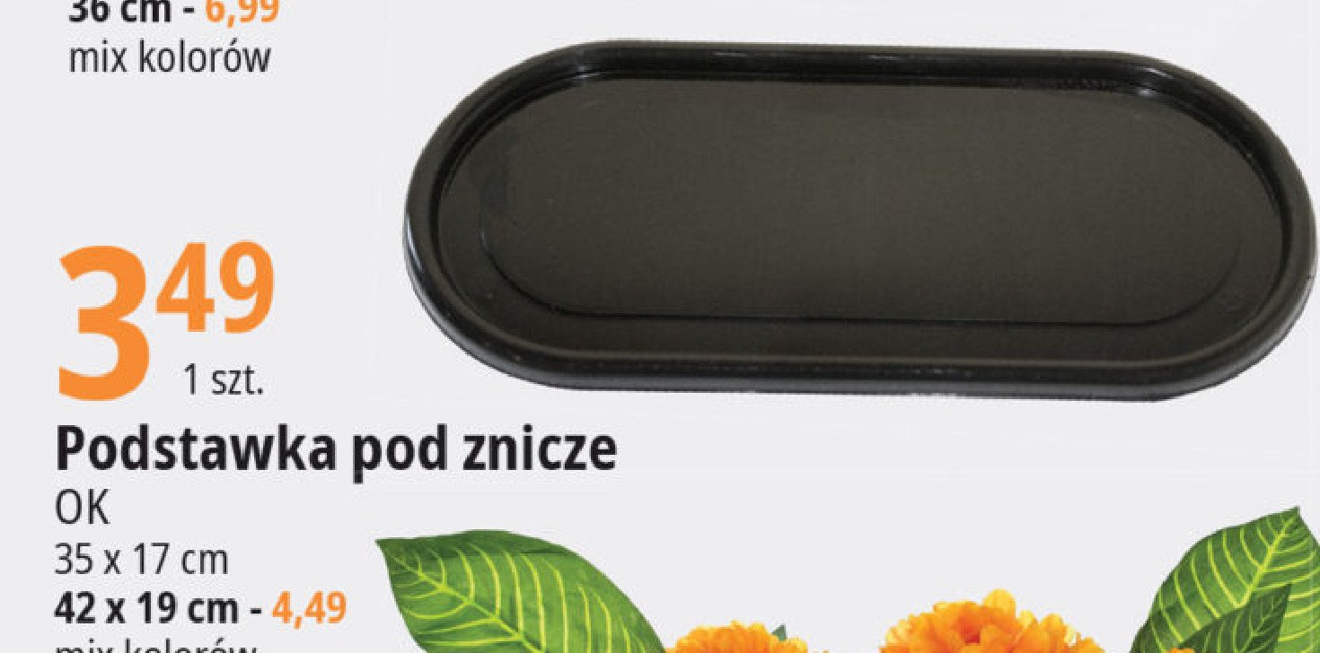 Podstawka pod znicze 35 x 17 cm O.k. promocja