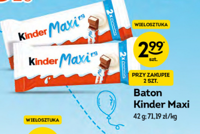 Czekoladki Kinder chocolate maxi promocja