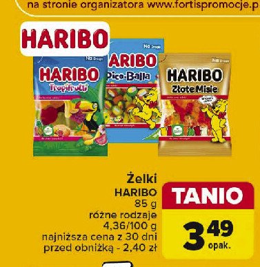 Żelki Haribo tropifrutti promocja