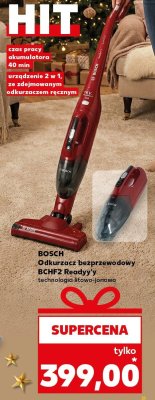 Odkurzacz bezprzewodowy BCHF2 Readyy's technologia litowo-jonowa promocja w Kaufland