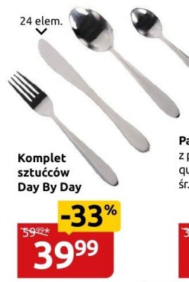 Komplet sztućców Live By Day promocja w Black Red White