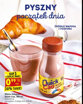Mleko kakaowe Quick cao promocja