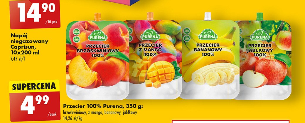 Przecier owocowy banan Purena promocja