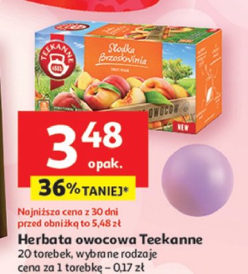 Herbata s艂odka brzoskwinia Teekanne promocja