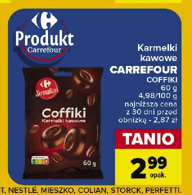 Karmelki kawowe Carrefour sensation promocja w Carrefour Market