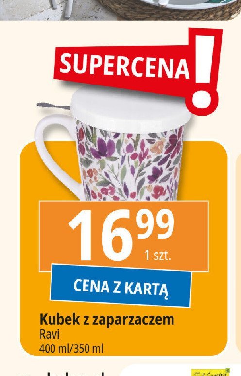 Kubek z zaparzaczem blossom 350 ml Ravi promocja