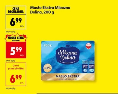 Masło ekstra  promocja w Biedronka