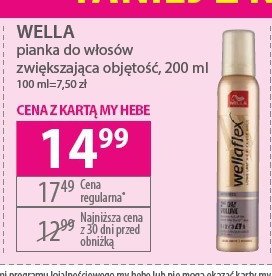 Pianka do włosów objętość dla cienkich włosów Wellaflex promocja