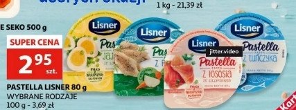 Pasta jajeczna z tuńczykiem Lisner pastella promocja w Supeco