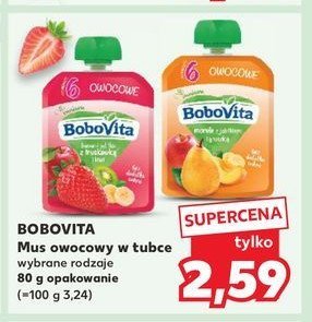 Owoce w tubce owoce z gruszk膮 Bobovita przyjaciele promocja