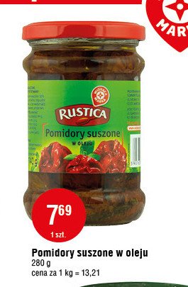 Pomidory suszone w oleju Wiodąca marka rustica promocja