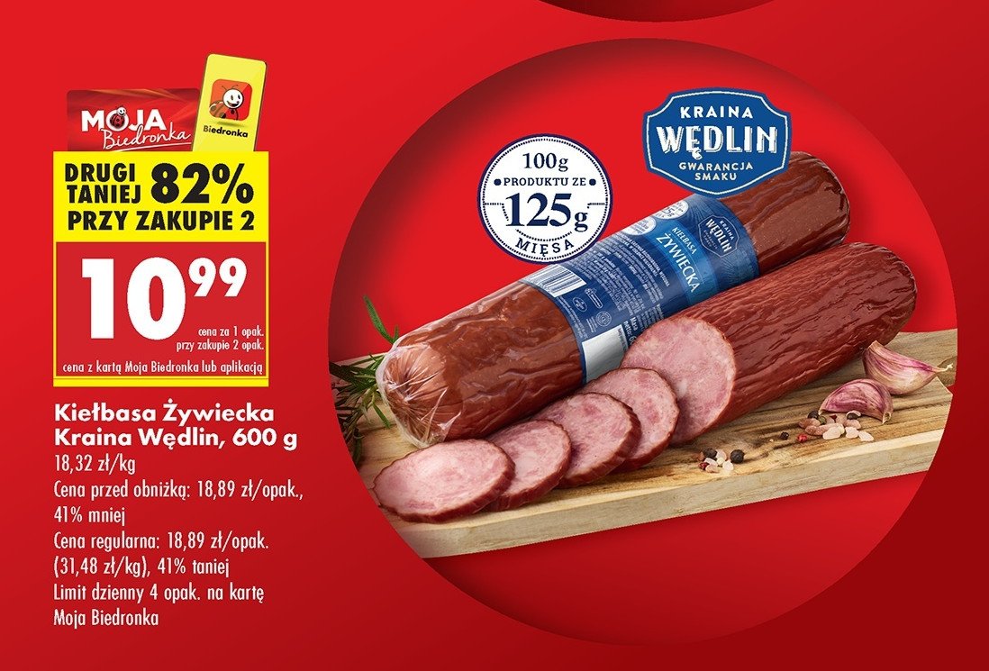 Kiełbasa żywiecka Kraina wędlin promocja