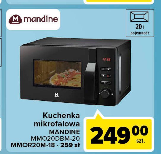 Kuchenka mikrofalowa mm020dbm-20 Mandine promocje